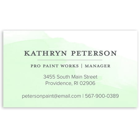 - Watercolor Note - Personalized 3.5 x 2 Business Card