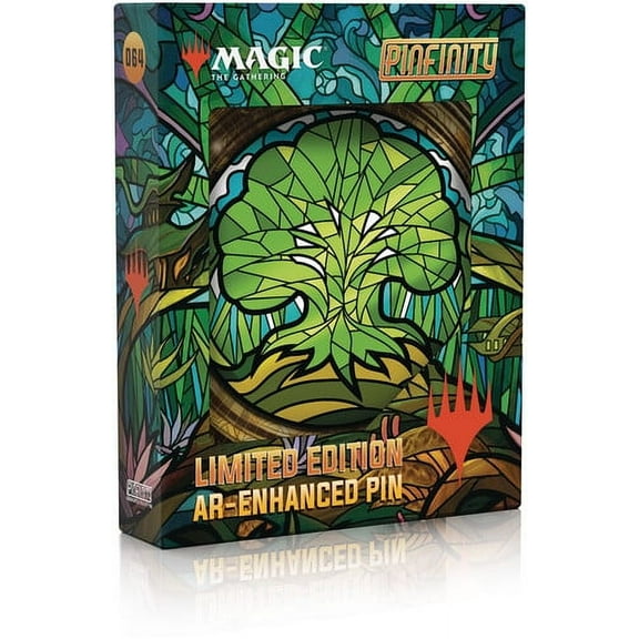 Mtg Stained Glass Forest Ltd Ed Ar Pin