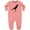 Mauve, variant on Inktastic Country Crow Caw. Silhouette Baby Fleece Romper