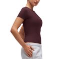 thumbnail image 2 of CRZ YOGA Softembrace Tops for Women Soft Casual Tight Basic Short Sleeve T-Shirt, 2 of 4