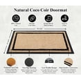 thumbnail image 6 of A1 Home Collections Plain Brown/Black Rubber and Coir Outdoor Doormat For Entrance, 24 in x 48 in, 6 of 6