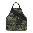 thumbnail image 1 of CHAO Tamaño ampliado: 70 × 75 cm (camuflaje verde militar) delantal para barbacoa al aire libre camuflaje antiincrustante traje de camping de camuflaje de la jungla, 1 of 5