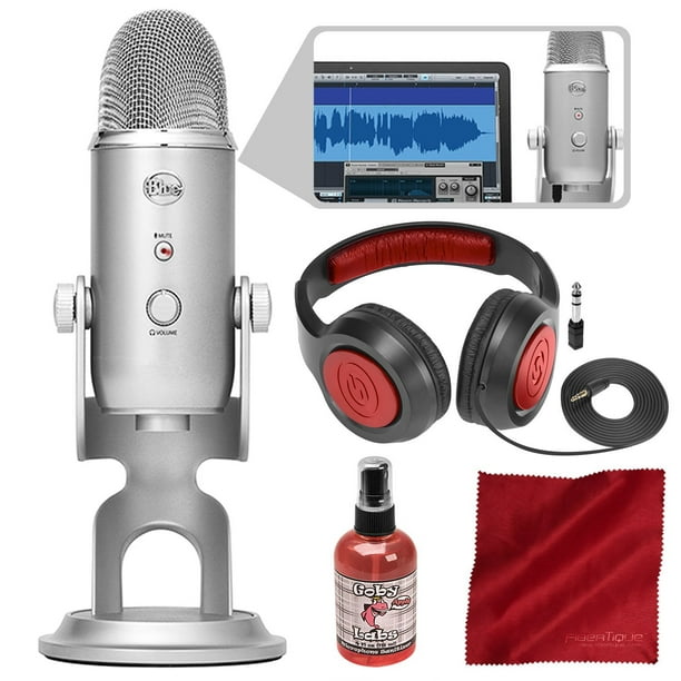Blue Microphones Yeti Studio Usb Microphone All In One Professional Recording System For Vocals With Samson Headphones And Accessory Bundle Walmart Com Walmart Com