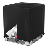 VTMGA IBC Tote Cover 275 Gallon 420D With Zipper for 1000L Outdoor dustproof Tote Cover Protective Cover Black