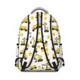 thumbnail image 3 of Excavator and Star White Pattern Backpack for School, Cute School Bag with Adjustable Shoulder Straps and Padded Back, 15.3"x11"x7.1", 3 of 5