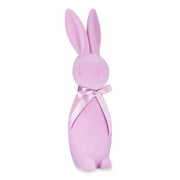 Way to Celebrate Easter Flocked Bunny Decor, Lilac, 16"