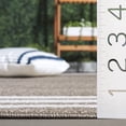 thumbnail image 6 of SAFAVIEH Cabana Henry Striped Indoor/Outdoor Area Rug, Dark Beige/Ivory, 9' x 12', 6 of 17