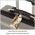 thumbnail image 3 of Square 2Pack PU Leather Seahorse Cruise Luggage Tag with Privacy Cover and Name ID Tag for Travel Handbags Backpacks Luggage Tags, 3 of 6