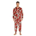 thumbnail image 2 of Autumn Nuts Adult onesie Pajamas, Crystal Velvet Ultra Soft Warm Jumpsuit for Men and Women, 2 of 7
