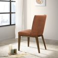 thumbnail image 4 of Ashcroft Furniture DCH00402803 Elmwood Fabric Dining Chair, Orange - Set of 2, 4 of 7