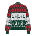 thumbnail image 5 of Women's Christmas Sweater Cable Knit Long Sleeve Crewneck Pullover Top Red S, 5 of 6
