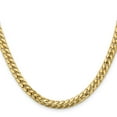 thumbnail image 2 of 14K Yellow Gold Curb Chain Styles Necklace 24 inch 5.5 mm Solid Miami Cuban Link with Lobster Clasp, 2 of 4