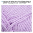 thumbnail image 3 of Uxcell Acrylic Yarn Skeins Soft Crochet Yarns for Knitting and Crocheting Craft Project Light Purple, 3 of 7