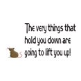 thumbnail image 2 of Zoo Elephant Mouse The Things That Hold You Down Lift You Up Africa Zebra Lion Safari Jungle Species Hippo Alligator Giraffe Tiger Wilderness Ideas Wall Decal Sticker - Size: 30 In X 15 In, 2 of 5