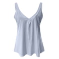 thumbnail image 6 of Fesfesfes Tshirt for Women Low Cut Tops Printing Loose V-Neck Vest Sling Camisole Sleeveless T-Shirt Tees Women L(US:8), 6 of 6