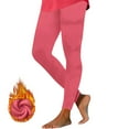 thumbnail image 7 of HUJlwoi Thermal Leggings for Women Lightweight Fleece Lined Cropped Pants Warm Comfy Underwear Bottoms Base Layer Pants, 7 of 7