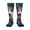 1 Black, variant on Colorful Haired White Horse Pattern Women’s Knee High Crew Socks,Trouser Socks Comfortable, Breathable, Moisture-Wicking and Soft