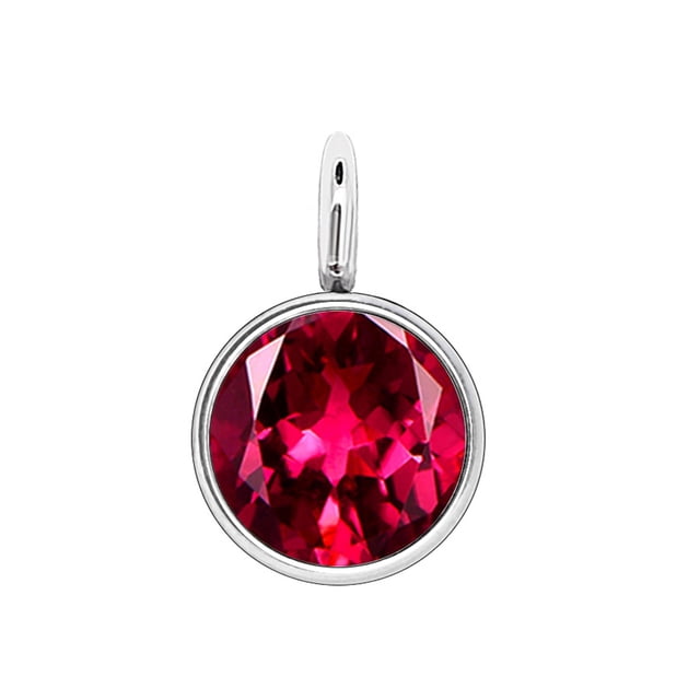 Piedra de nacimiento Cristal de diamantes de imitación Acero inoxidable Fabricación de joyas de plata Accesorios de bricolaje Decoraciones Ropa, zapatos y accesorios Miscelánea color rojo oscuro Qarigey AP010354-01B