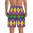 thumbnail image 3 of Naloa Mardi Gras4 Men's Beach Shorts, Surfing shorts, Swim trunks, Quick Dry Swim Trunks for Surfing Beach Fun - X-Large, 3 of 9