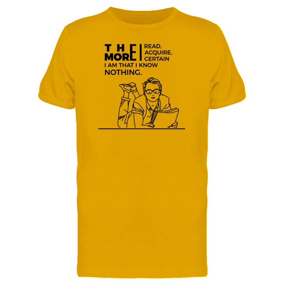 The More I Read... Phrase Tee Men's -Image by Shutterstock
