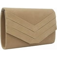 thumbnail image 2 of Kwuty Clutch Purse for Women Evening Bag Evening Purses Wedding Party Purses Clutch Bag Velvet Suede Pleated, 2 of 7