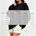 thumbnail image 6 of DISKEBUISS Women's Crew Neck Sweatshirt Long Sleeve Oversized Pullover Top for Fall Winter Casual Solid Shirt, 6 of 6