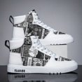 thumbnail image 4 of Men's Casual Outdoor Walking Shoes, Trendy High Top Lace Up Sneakers,  Men's Clothing, 4 of 9