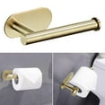 thumbnail image 5 of Toilet Paper Holder Toilet Roll Holder Waterproof Toilet Paper Rack Paper Shelf Stainless Steel Tissue Hanger Dispenser for Washroom Kitchen Golden, 5 of 7