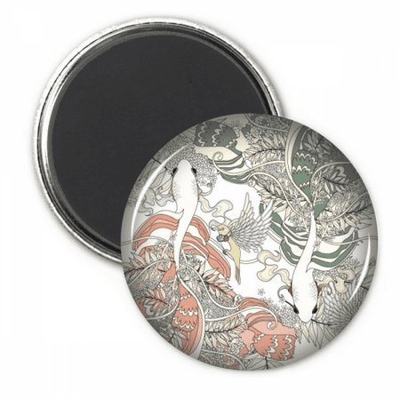 

Red Green Carp Refrigerator Magnet Sticker Decoration Badge