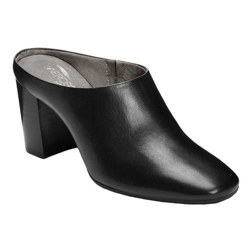 aerosoles mules black