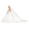 thumbnail image 3 of Conjunto de boda BARWA, vestido de novia blanco con velo para muñecas de 11.5 pulgadas, 3 of 7