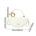 thumbnail image 4 of ibiyuan Tote Bags For Women Modern Craft Semi Circular Elegant Shoulder Crossbody Handbag for Women, Sophisticated Versatile Everyday Carry Purse Gifts For Women, 4 of 5