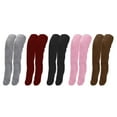 thumbnail image 4 of Winter Cozy Socks, Over Knee High Fuzzy Socks Plush Slipper Stockings Furry Long Leg Warmers Winter Home Sleeping Socks, Fluffy Thigh High Socks, Teddy Legs Long Paws, Hairy Stockings, Red, 4 of 5