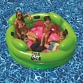 thumbnail image 3 of Swim Central 75" Bright Green and Pink Inflatable Shock Rocker Swimming Pool Float, 3 of 4