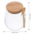 thumbnail image 2 of Glass Storage Jar with Sealed Lid Clear Glass Food Storage Canister Tea Coffee Jar with Spoon, 2 of 8