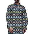 thumbnail image 4 of Atasi Printed Designer Rayon Button Down Casual Kurta With Pajama For Men, 4 of 4