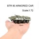 thumbnail image 5 of Camión M35 soviético BTR 80, vehículo blindado con ruedas, modelo de montaje sin goma, coche de juguete militar, 1:72, 5 of 5