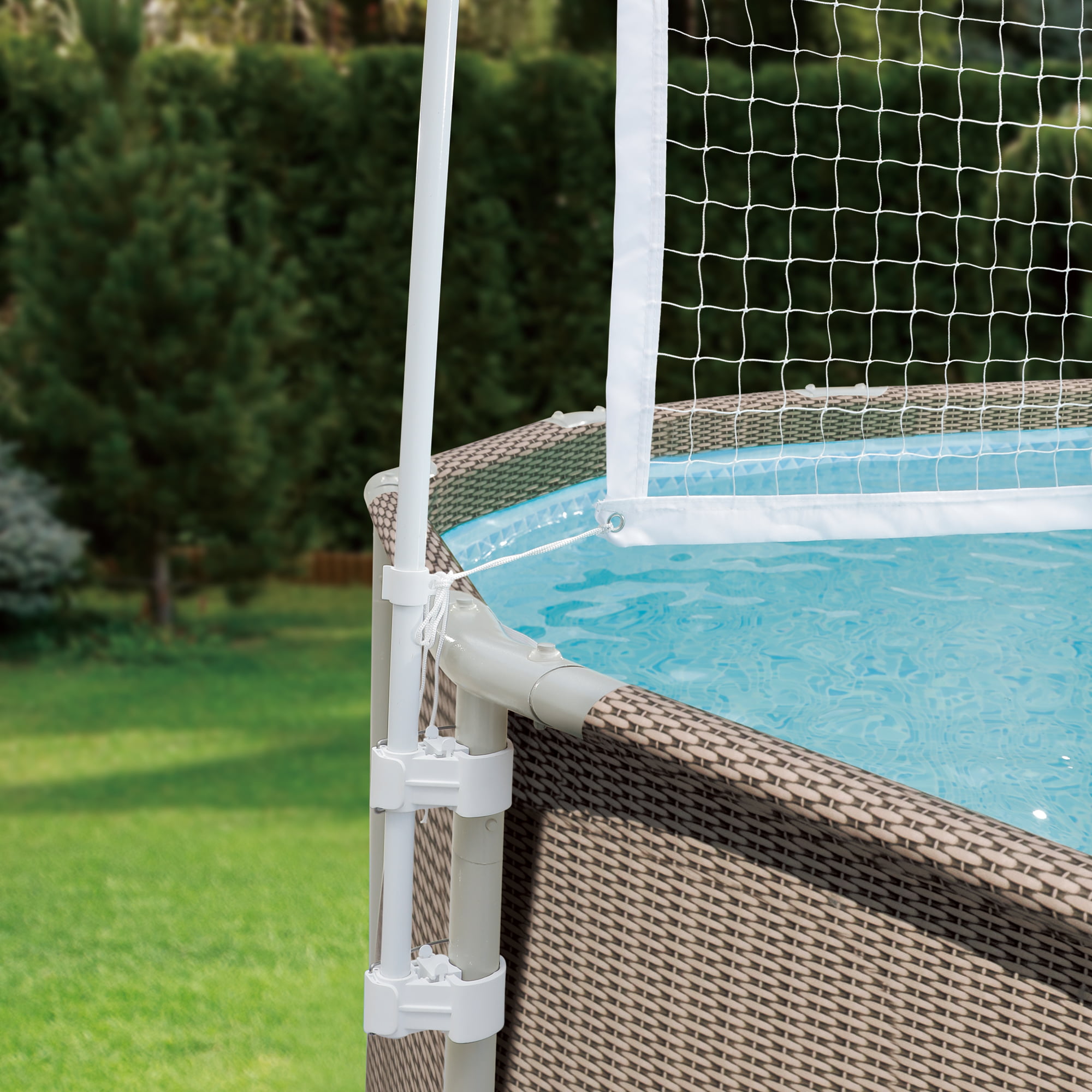 Volleyball Net Above 10\'-20\' Metal Pools Waves Summer for Frame Swimming Ground