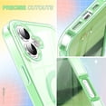 thumbnail image 4 of ELEHOLD Full Body Magnetic Case for iPhone 16,Built-in Front Screen Protector 360 Protection Compatible with Mag Safe Transparent Clear Shockproof Cover for iPhone 16,Green, 4 of 6