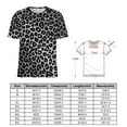 thumbnail image 2 of Leopard Print Pattern Womens Tops Women's Fashion Casual Short Sleeve Flower Print Round Neck Pullover Top Blouse, 2 of 6
