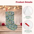thumbnail image 4 of Lsque Green Leopard Pattern 18 Inch Christmas Stockings, Festive Holiday Stocking for Christmas Decorations Holiday Decor, 4 of 7