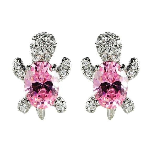 Xihbxyly Pendientes de Circonita de Tortuga Pendientes de Mujer Pendientes Colgantes Pendientes de Temperamento Red Oreja Roja