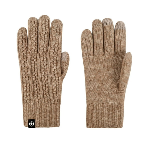 Women's Winter Thermal Knit Gloves with Touchscreen Capability for Cold Weather and Warmth