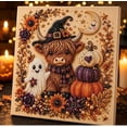 thumbnail image 6 of Halloween Ghost & Black Cat Pearl Art DIY Kit, Fall Season Handmade Pearl Canvas Painting Set for Adults, Spooky Cute Craft Ornament, Gothic Home Wall Decor, 6 of 6