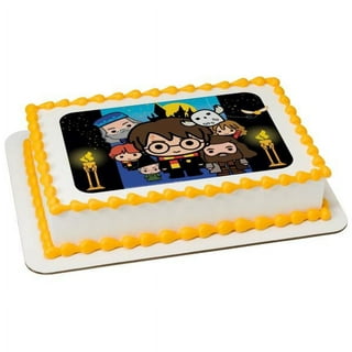 Harry Potter Cake Topper Rectangle Icing Decoration Personalised size inc  Costco