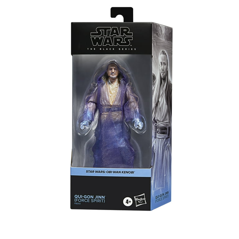 Star Wars Obi-Wan Kenobi: The Black Series Qui-Gon Jinn Force Spirit Kids  Toy Action Figure for Boys and Girls (9”) 