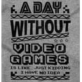 thumbnail image 2 of A Day Without Video Games Unisex Plus Fleece Graphic Hoodie Brisco Brands 2X, 2 of 5