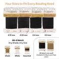 thumbnail image 4 of The Beadsmith S-Lon Beading Thread – Black, Size 2 (0.12 mm), 26 Yds (23.7 m), Strong Stringing Cord, 4 of 5