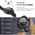 thumbnail image 3 of [2+2Pack] Compatible Samsung Galaxy Watch 3 45mm Screen Protector and Case, 2 Pack Tempered Glass Protective Film and 2 Pack TPU Watch Cover Accessories Set for Galaxy Watch3 45, Titanium, 41mm, 3 of 7