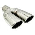 thumbnail image 2 of Exhaust Tip 2.25 Inlet 3.00 X 2.50 Outlet 10.00 long WD-OVAL30010-225-HP-SS Dual Oval Slant 304 Stainless Wesdon Exhaust Tip, 2 of 11